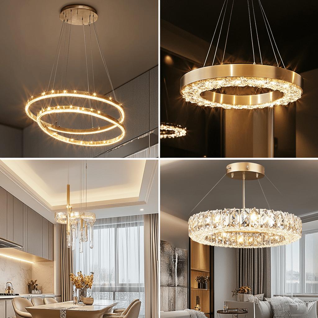 Inspirações de lustres modernos para o seu projeto de decoração 4 Lustres modernos: 70 inspirações para o seu projeto