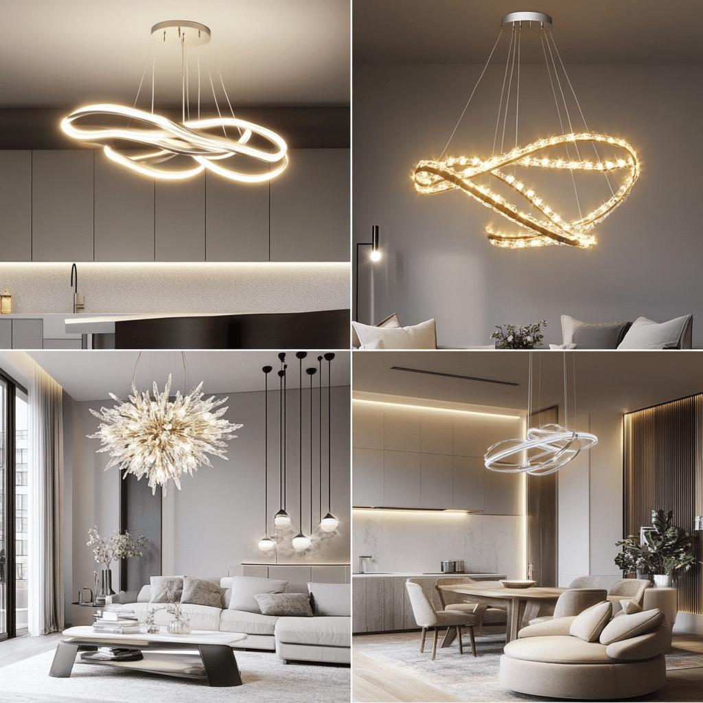 Inspirações de lustres modernos para o seu projeto de decoração 8 Lustres modernos: 70 inspirações para o seu projeto
