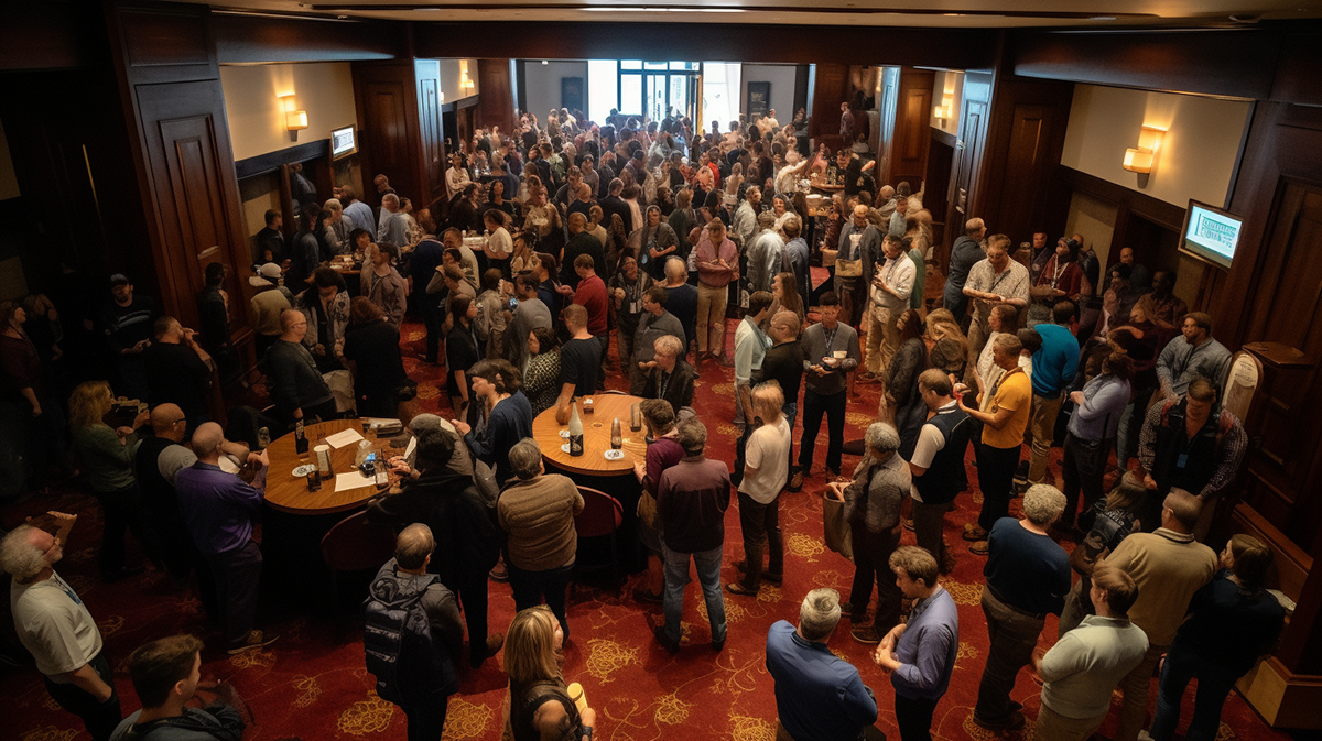 Networking Autêntico: Como Construir Conexões Significativas 5 Imagem de networking, mostrando a dinâmica de construir relações profissionais.