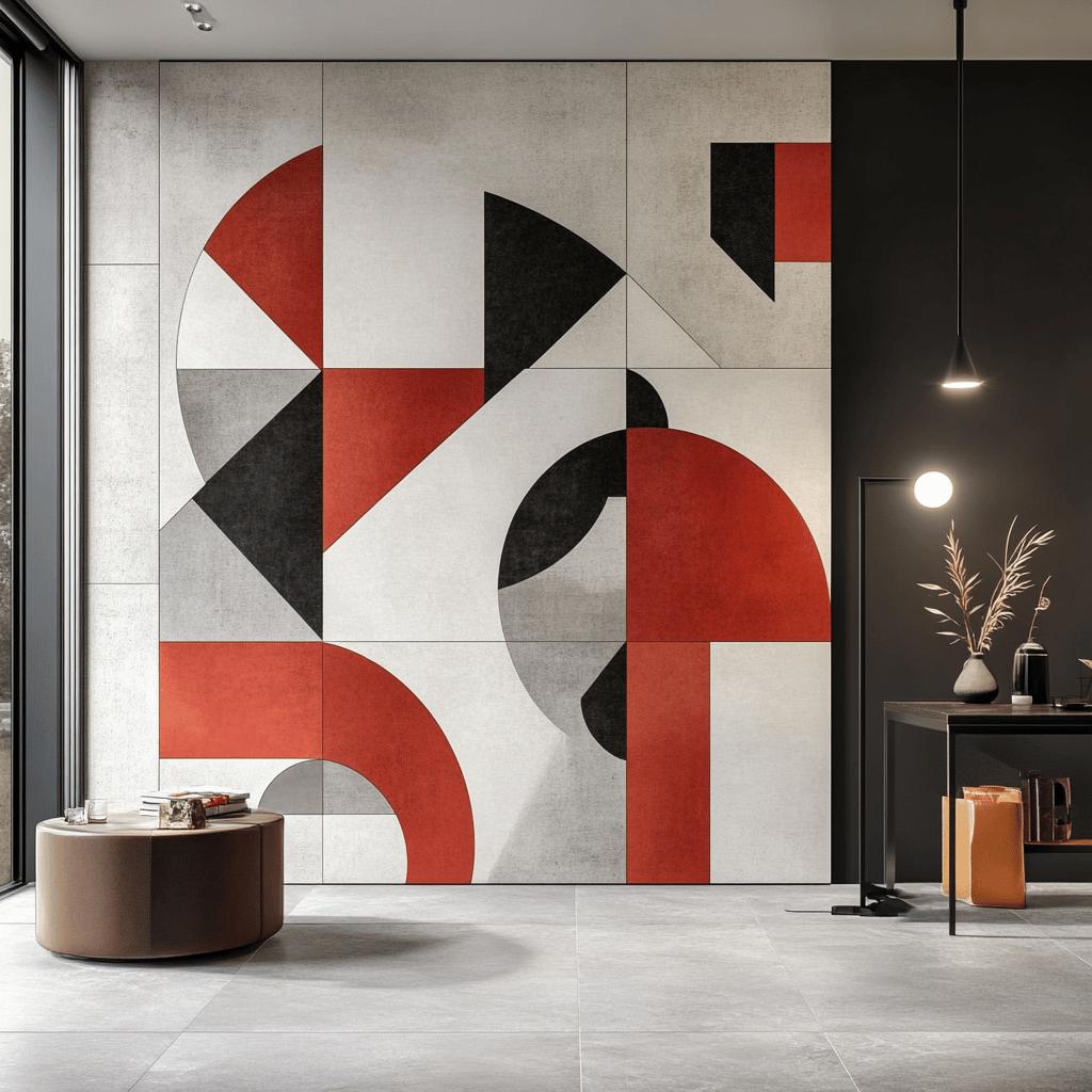 Inspirações para Decorar Seu Espaço com Parede Geométrica 8 Parede Geométrica: 70 Inspirações para Decorar Seu Canto