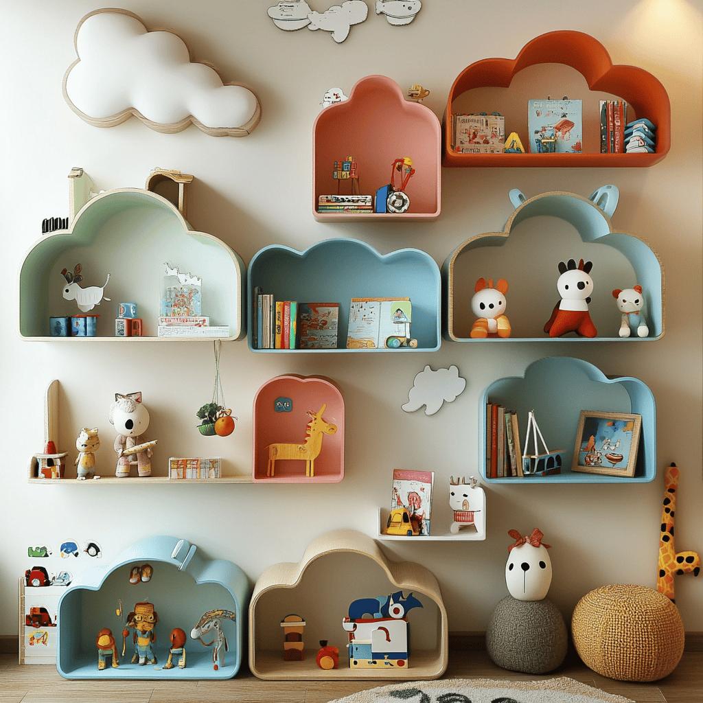 Inspire-se com Ideias Criativas para Prateleiras em Quartos Infantis 2 Prateleiras para Quarto Infantil: 70 Maneiras de Incorporar na Decoração