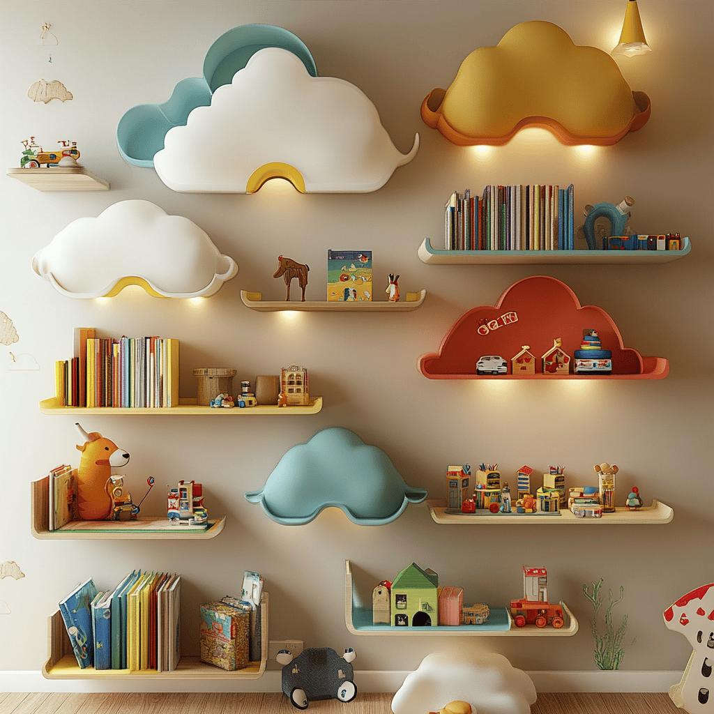 Inspire-se com Ideias Criativas para Prateleiras em Quartos Infantis 8 Prateleiras para Quarto Infantil: 70 Maneiras de Incorporar na Decoração