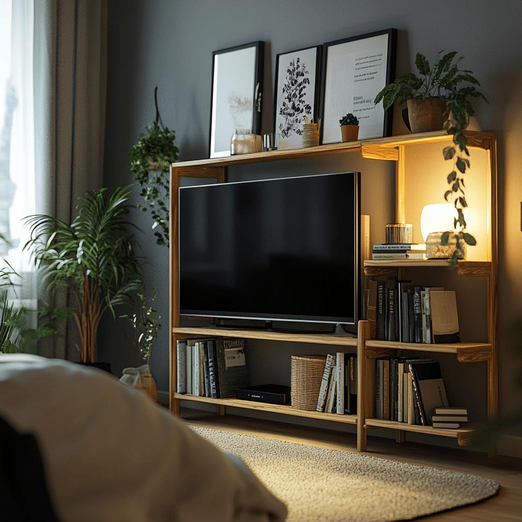 Ideias de Rack para Quarto que Elevam o Estilo do Ambiente 2 28 Ideias de Rack para Quarto para Dar Charme ao Ambiente