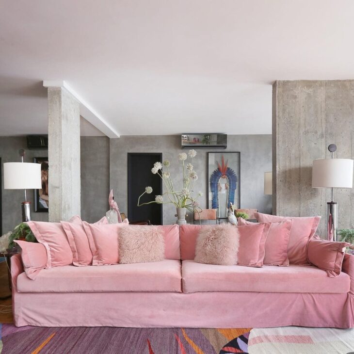 Projetos de Sala Rosa que Transmitem Charme e Delicadeza em Diferentes Estilos 9 Uma opção encantadora e versátil para qualquer espaço.