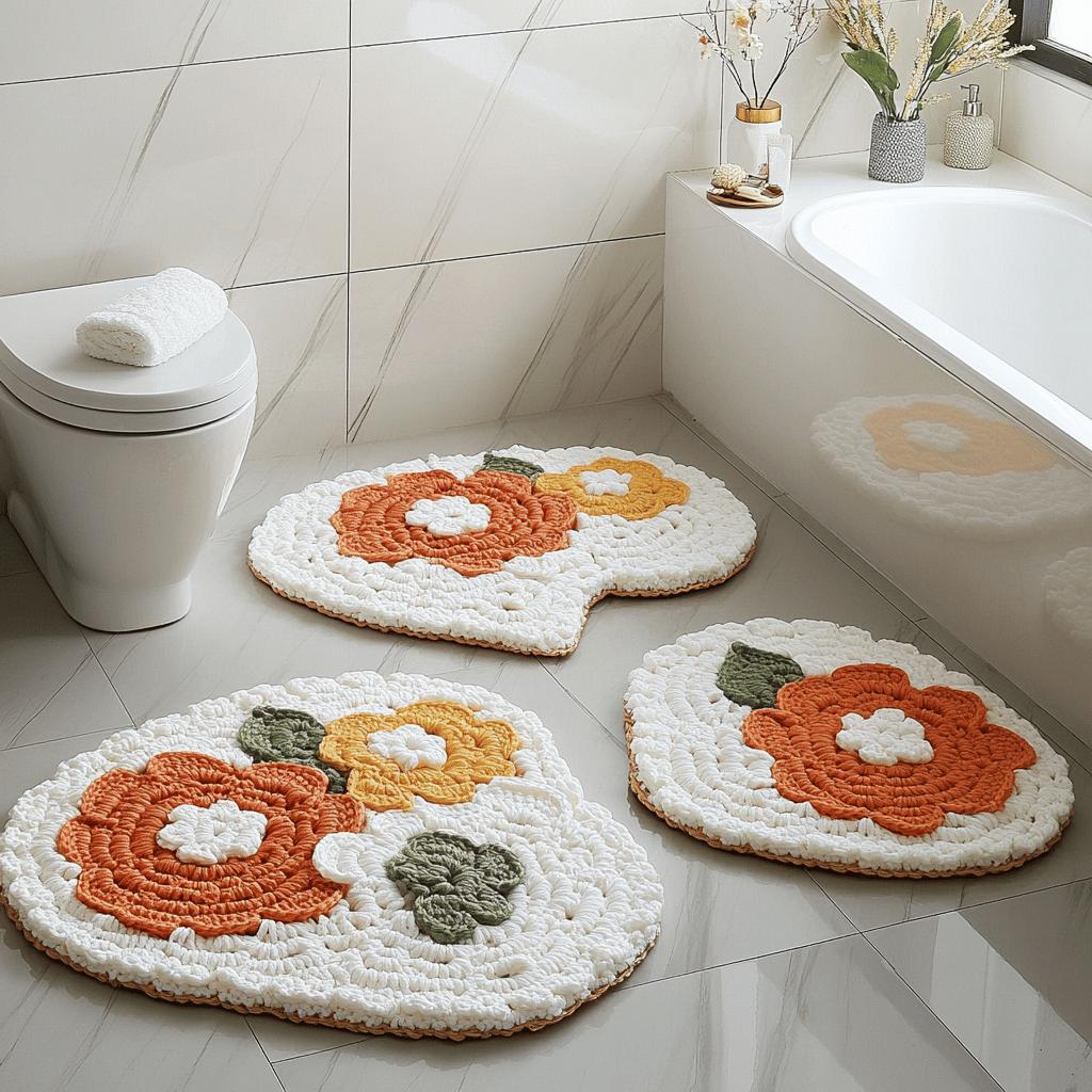 Inspirações de Crochê para Transformar Seu Banheiro com Tapetes Elegantes 4 50 Modelos de Tapete de Crochê para Banheiro