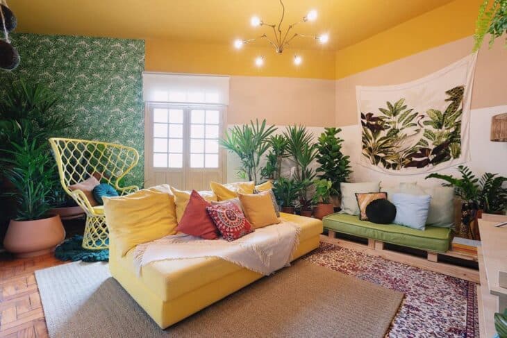 Dicas para Transformar sua Casa em uma Urban Jungle Aconchegante 10 Ambientes com cores vivas com plantas
