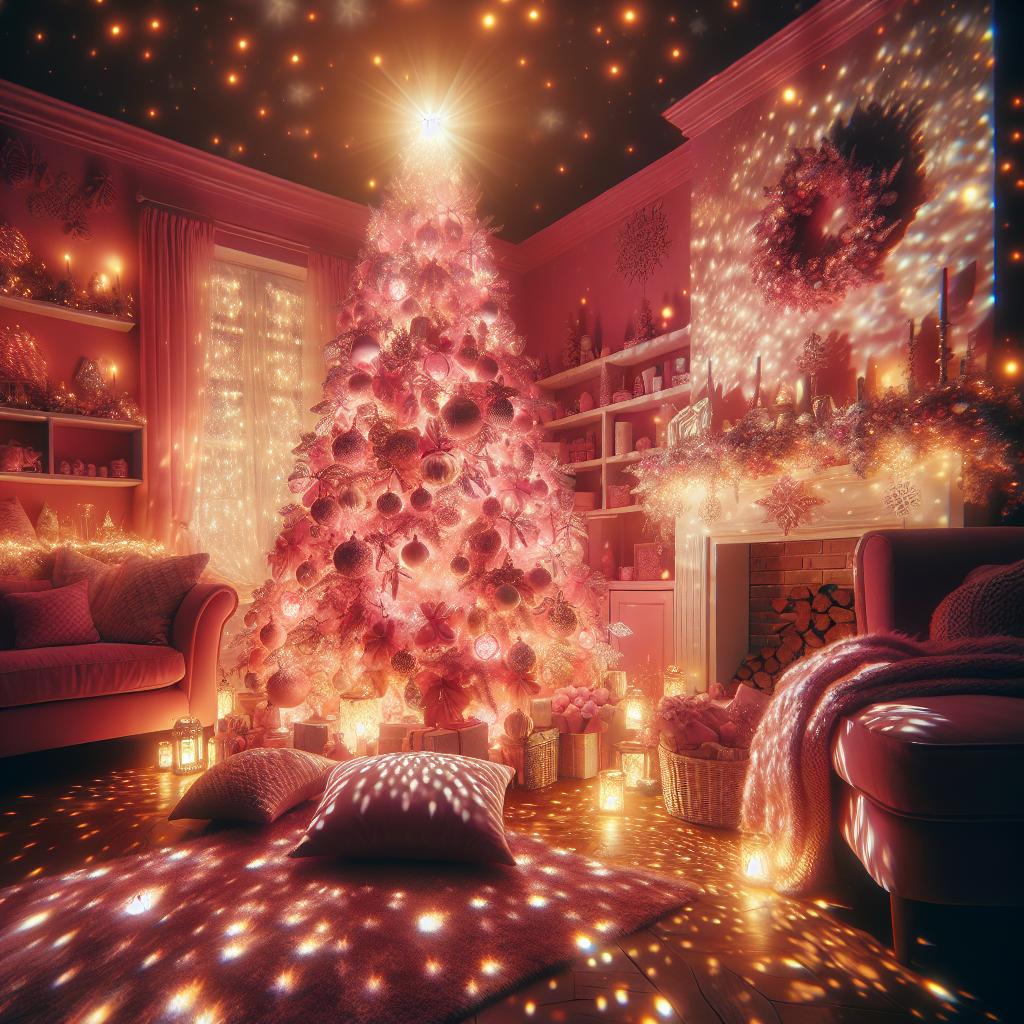 5 Tendências de Árvores de Natal Rosa que Vão Transformar Seu Natal 3 https://www.tuacasa.com.br/arvore-de-natal-rosa/