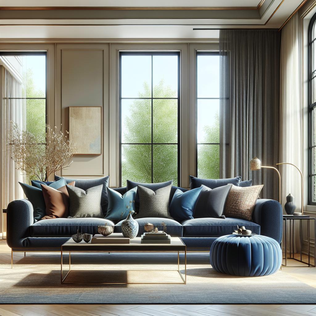 As 7 Melhores Inspirações 1 https://www.tuacasa.com.br/sofa-azul-marinho/