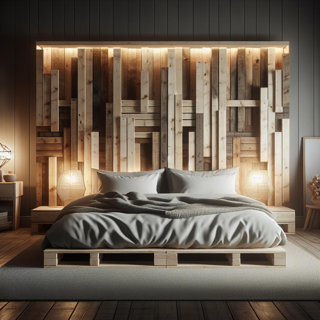 10 Ideias Criativas para Cabeceiras de Pallet que Transformam Seu Quarto 3 https://www.tuacasa.com.br/cabeceira-de-pallet/