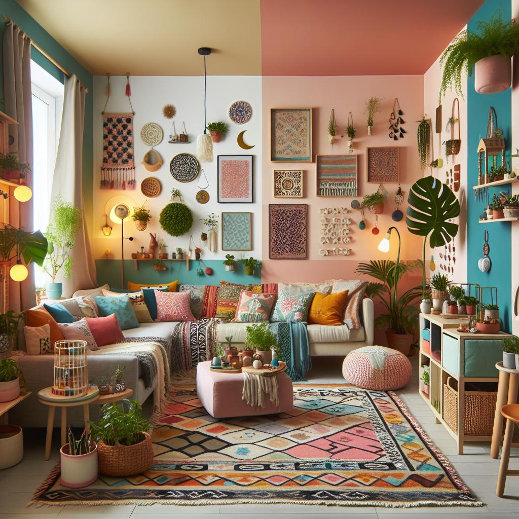 7 Molduras Criativas que Transformam Seu Apartamento Pequeno 2 https://www.tuacasa.com.br/apartamento-pequeno-tem-decoracao-colorida-e-de-baixo-custo/