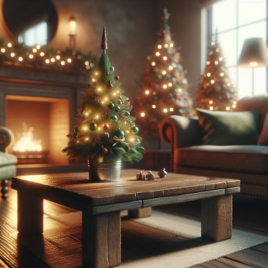 10 Ideias Criativas para Decorar sua Árvore de Natal Pequena 1 https://www.tuacasa.com.br/arvore-de-natal-pequena-decorada/