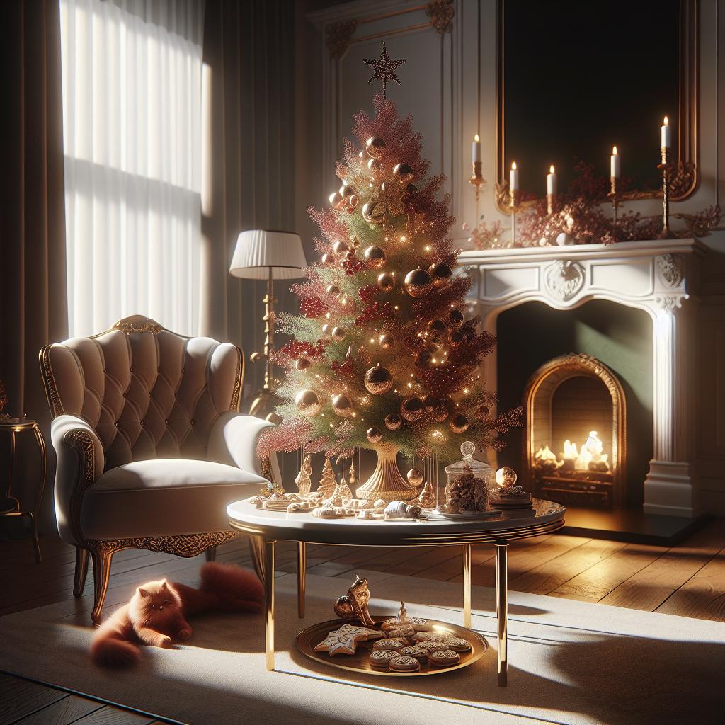 10 Ideias Criativas para Decorar sua Árvore de Natal Pequena 2 https://www.tuacasa.com.br/arvore-de-natal-pequena-decorada/