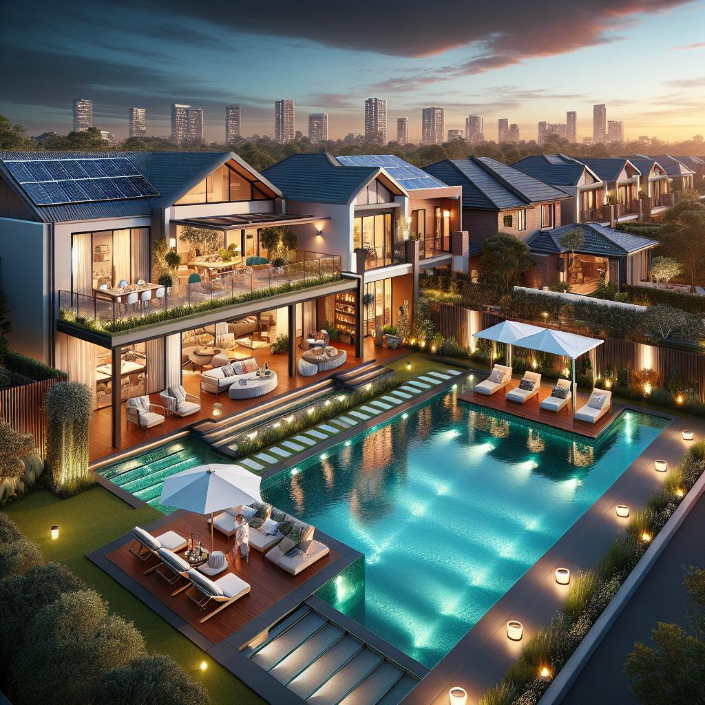 10 Inspirações para casas com piscina que vão te surpreender 2 https://www.tuacasa.com.br/casas-com-piscina/