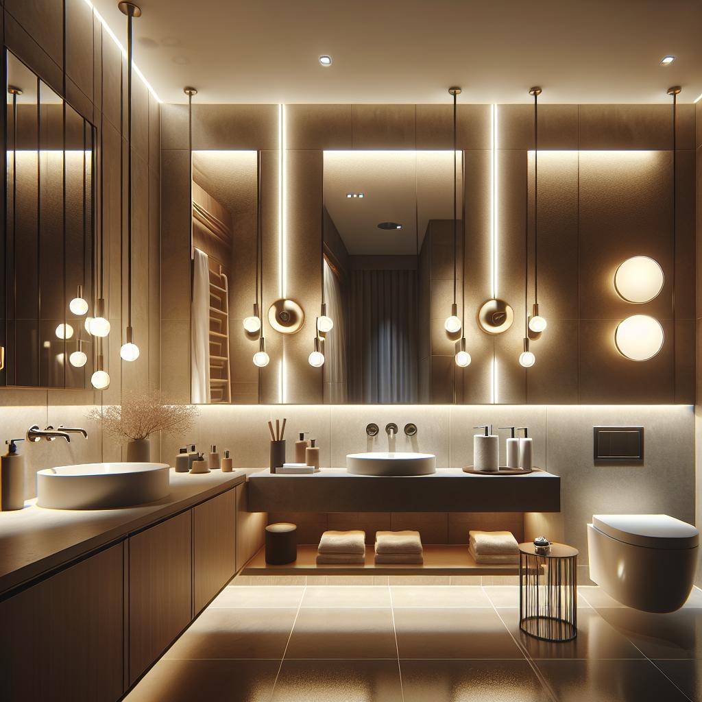 10 Inspirações de Luminárias para Banheiros 3 https://www.tuacasa.com.br/luminaria-para-banheiro/