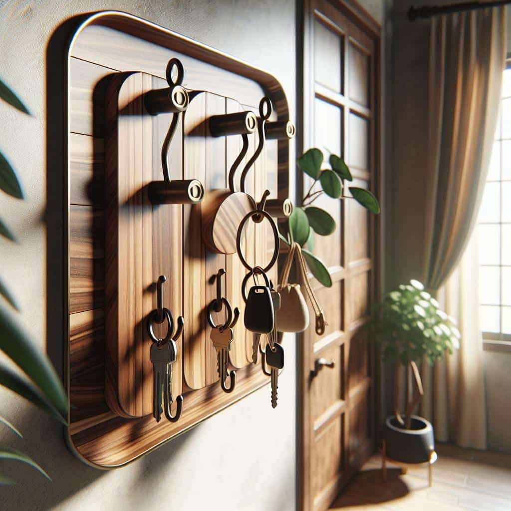 10 Inspirações Criativas de Porta-Chaves para Organizar Sua Casa 3 https://www.tuacasa.com.br/porta-chaves/