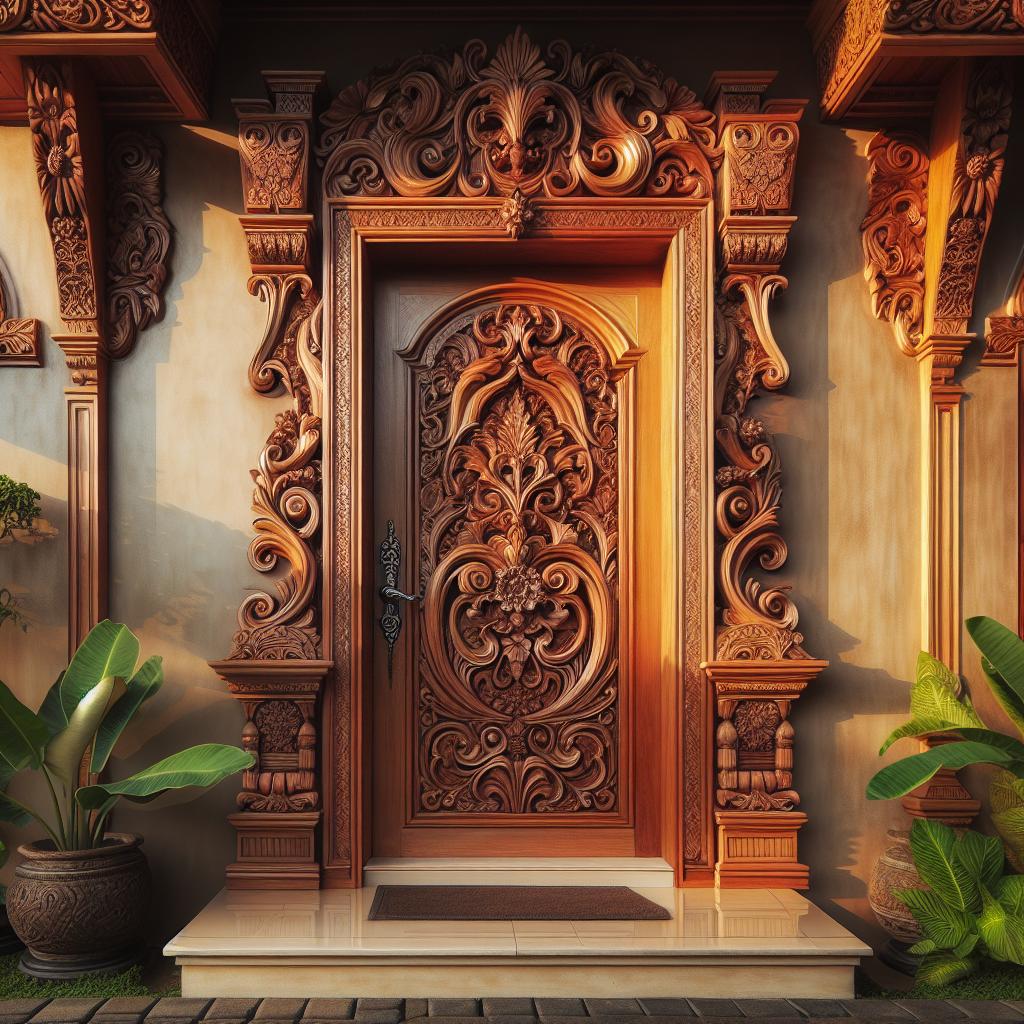 As 10 Melhores Portas de Entrada de Madeira para Inspirar seu Lar 2 https://www.tuacasa.com.br/portas-de-entrada-de-madeira/