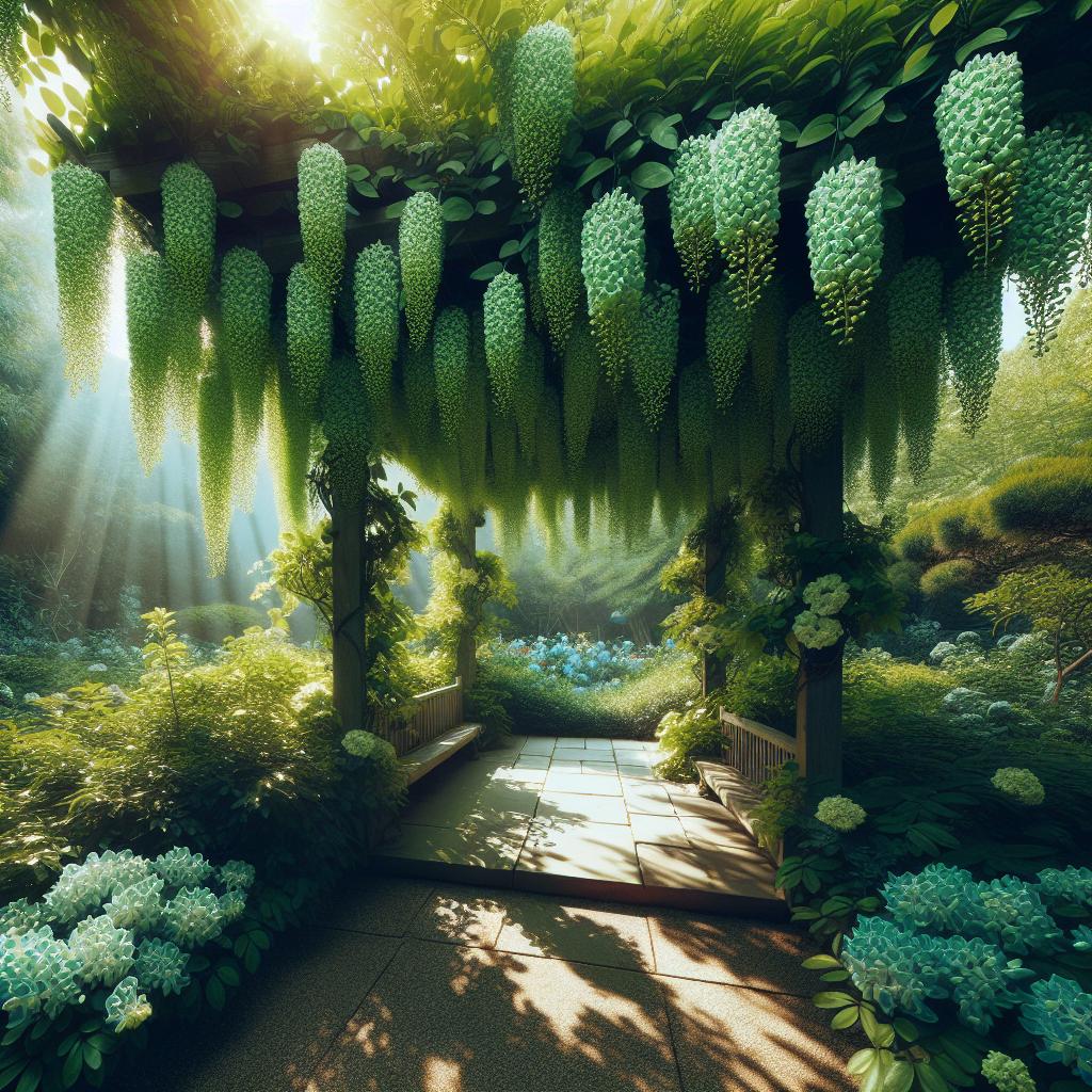 As 10 Melhores Formas de Transformar Seu Pergolado com Trepadeira Jade 1 https://maniadeplantas.com.br/externas/trepadeira-jade-uma-planta-que-destaca-pergolados-e-areas-externas/