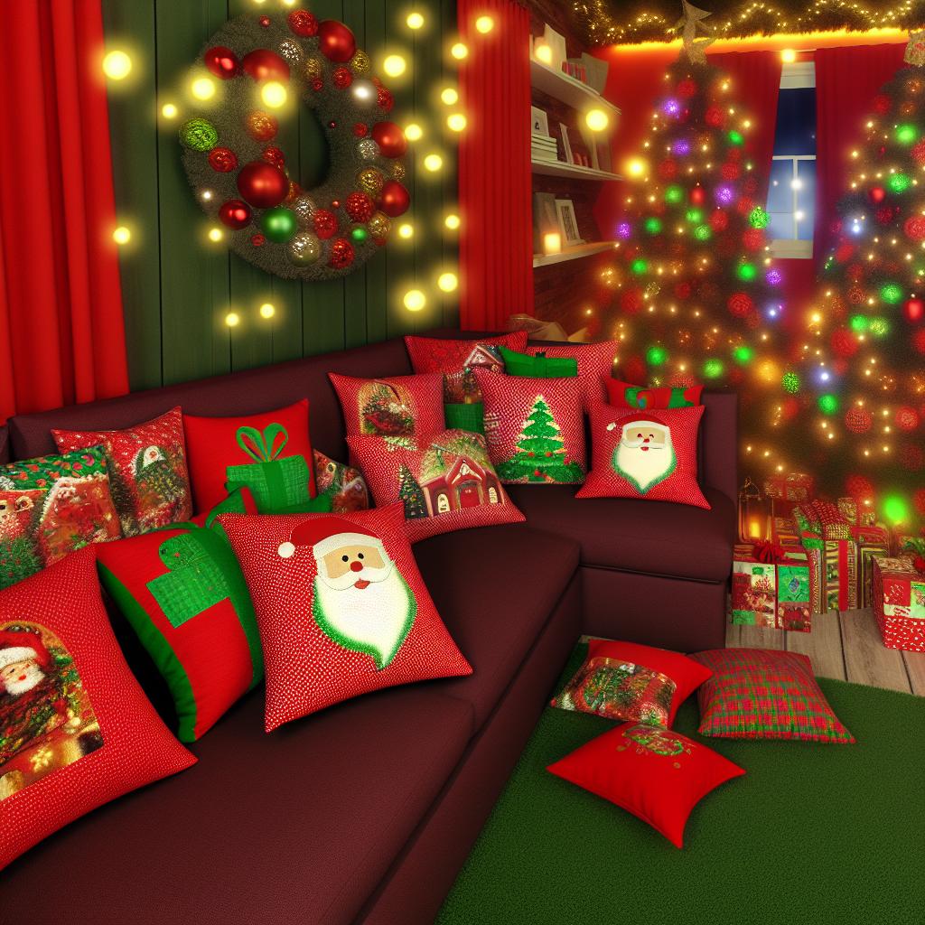 10 Inspirações para Almofadas de Natal que Transformam sua Decoração 1 https://www.tuacasa.com.br/almofadas-de-natal/