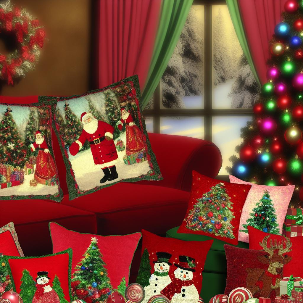 10 Inspirações para Almofadas de Natal que Transformam sua Decoração 3 https://www.tuacasa.com.br/almofadas-de-natal/