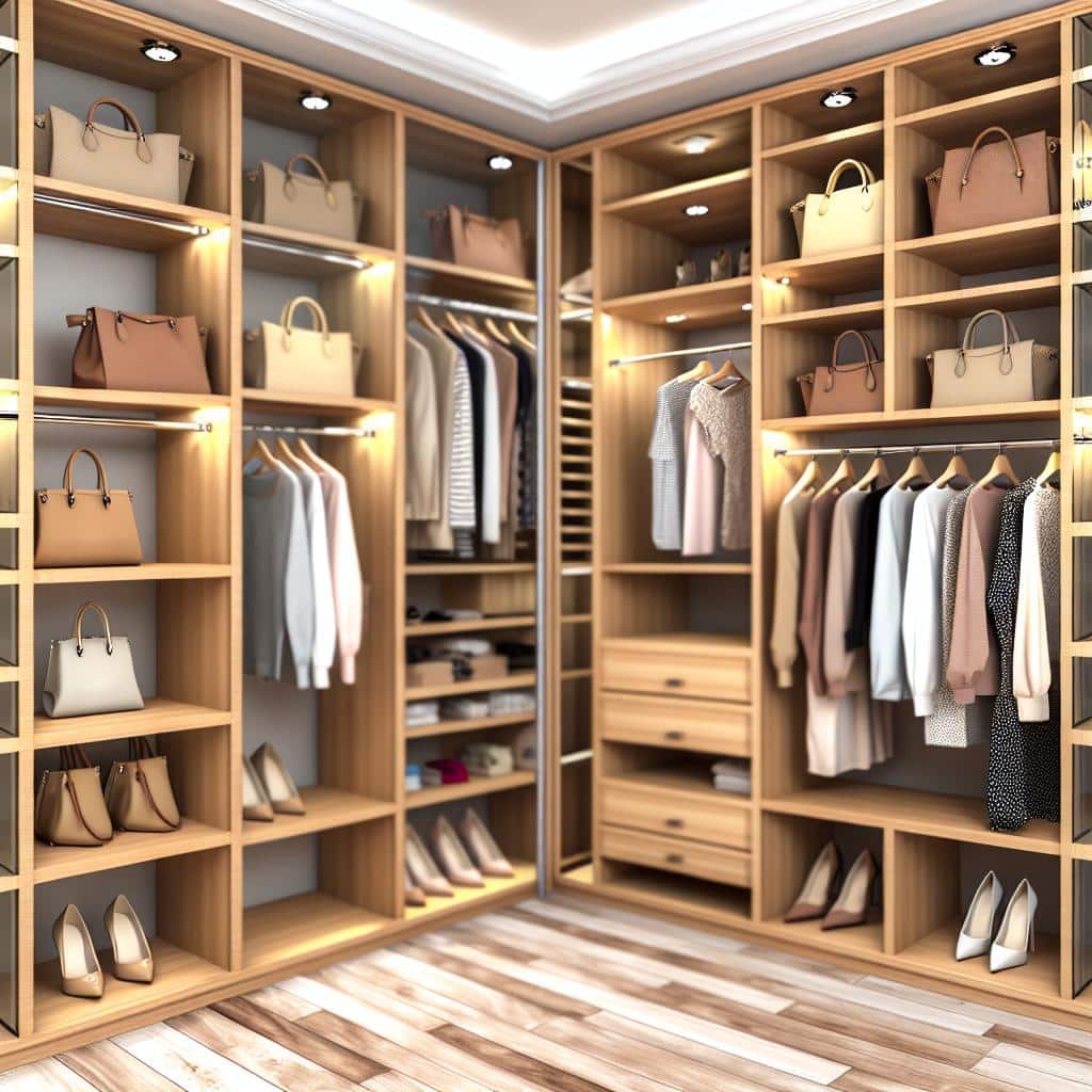 5 Tendências para um Closet Feminino dos Sonhos 2 https://www.tuacasa.com.br/closet-feminino/