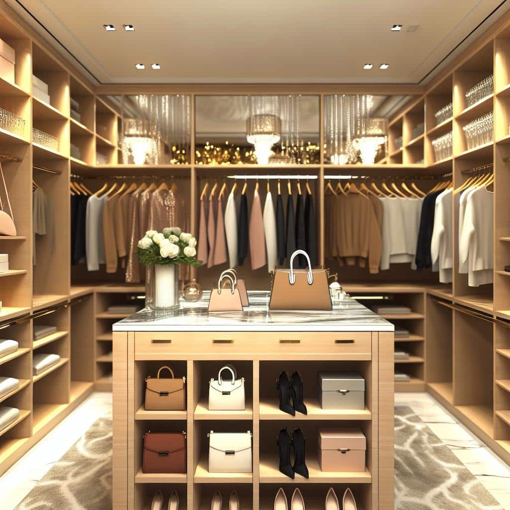 5 Tendências para um Closet Feminino dos Sonhos 3 https://www.tuacasa.com.br/closet-feminino/