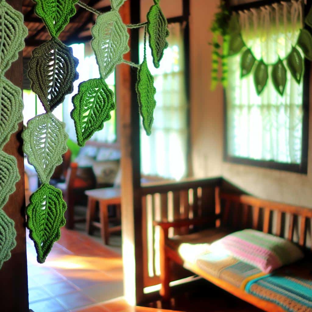 7 Maneiras Criativas de Transformar sua Casa com Varal de Folhas em Crochê 1 https://crocheonline.com.br/2025/08/22/transforme-sua-casa-com-um-varal-de-folhas-decorativas-em-croche/