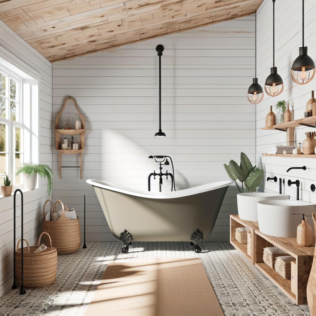 10 Ideias Incríveis Para Banheiros no Estilo Fazenda Contemporânea 1 10 Ideias Incríveis Para Banheiros no Estilo Fazenda Contemporânea