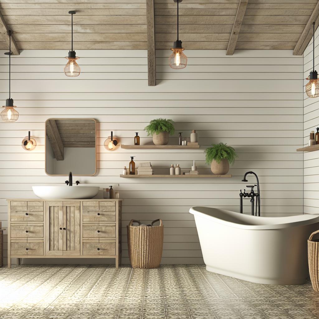 10 Ideias Incríveis Para Banheiros no Estilo Fazenda Contemporânea 2 10 Ideias Incríveis Para Banheiros no Estilo Fazenda Contemporânea