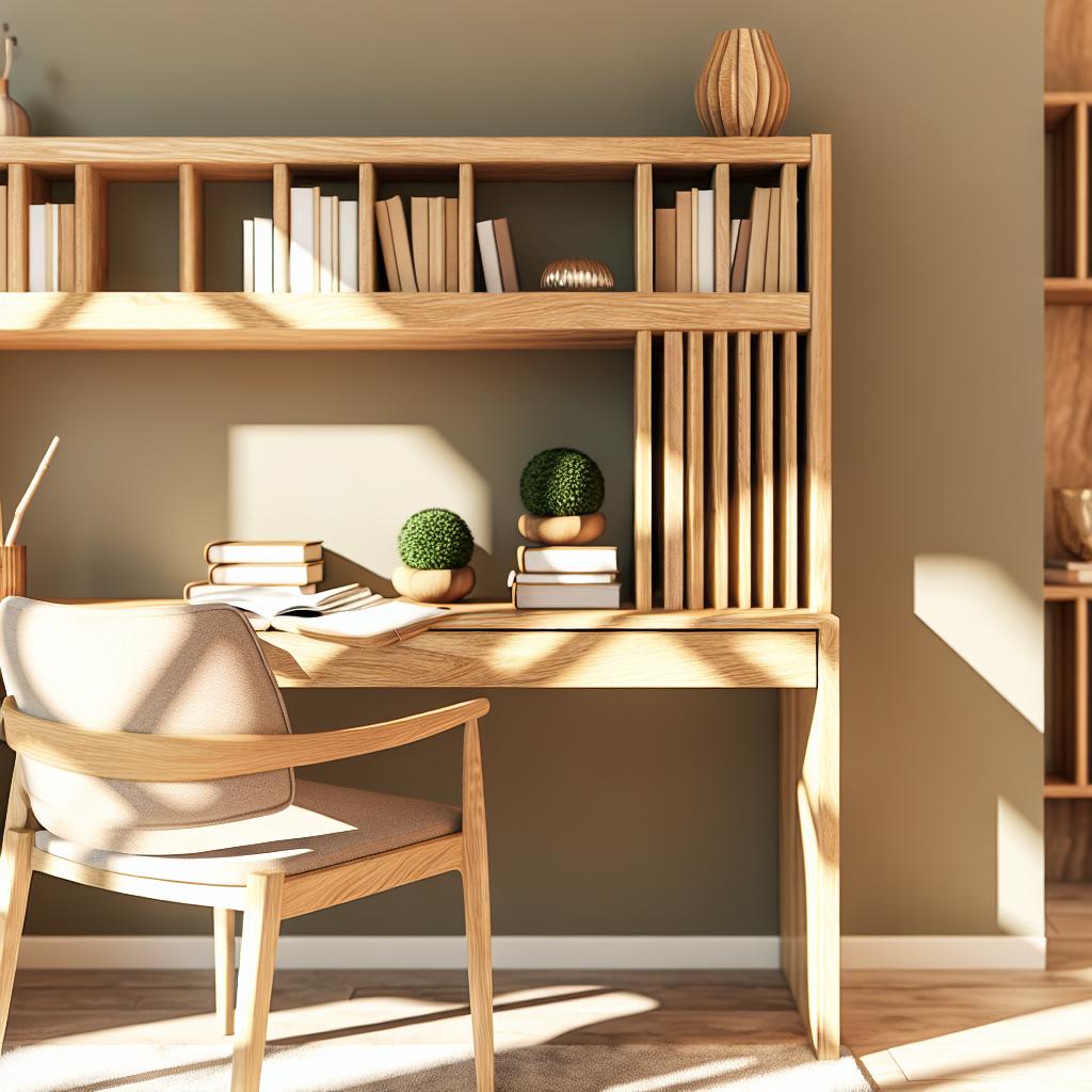10 Inspirações para Escrivaninhas com Estante que Transformam Seu Home Office 2 escrivaninha-com-estante