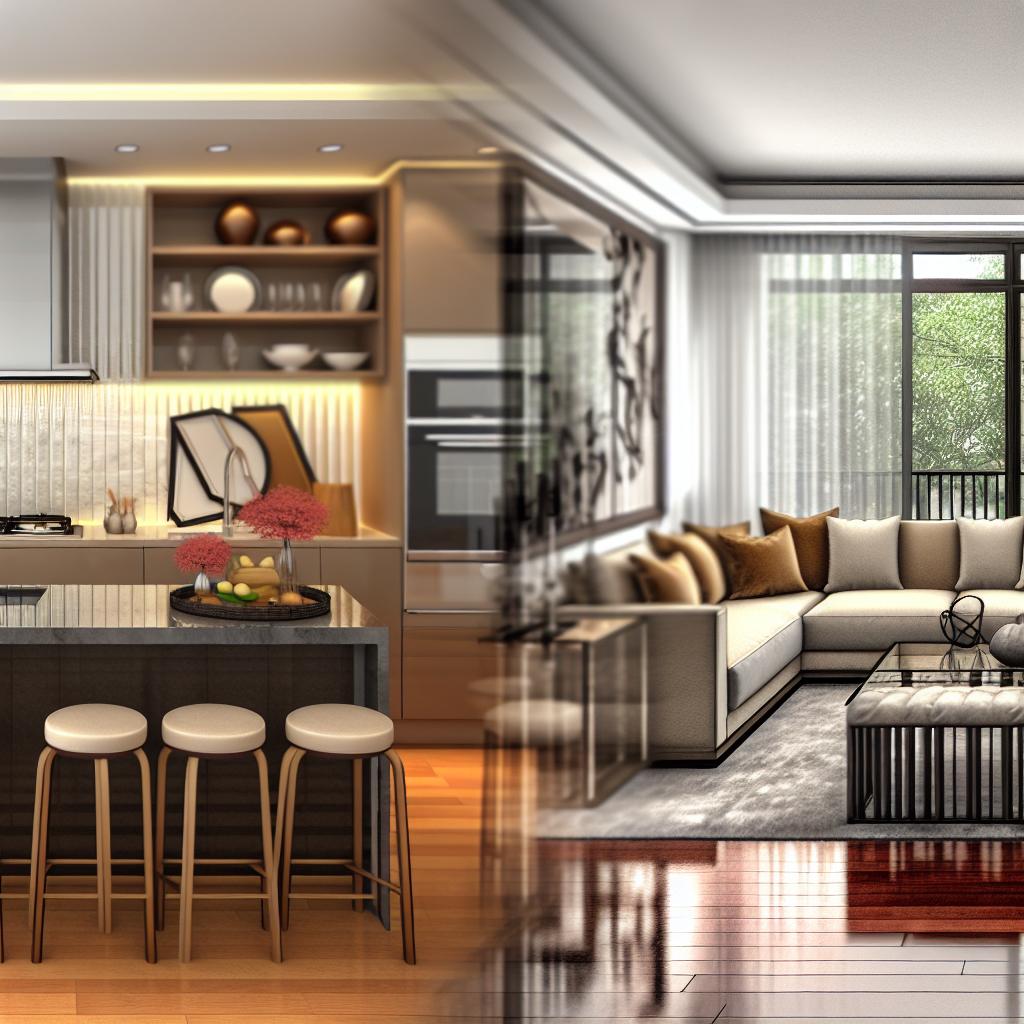 5 Tendências para uma Sala de Estar Integrada com Cozinha em Apartamentos Pequenos 1 sala-de-estar-integrada-com-cozinha-para-apartamentos-pequenos