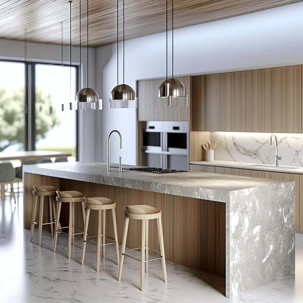 10 Inspirações Criativas para Ilhas de Cozinha Grandes 1 10 Inspirações Criativas para Ilhas de Cozinha Grandes