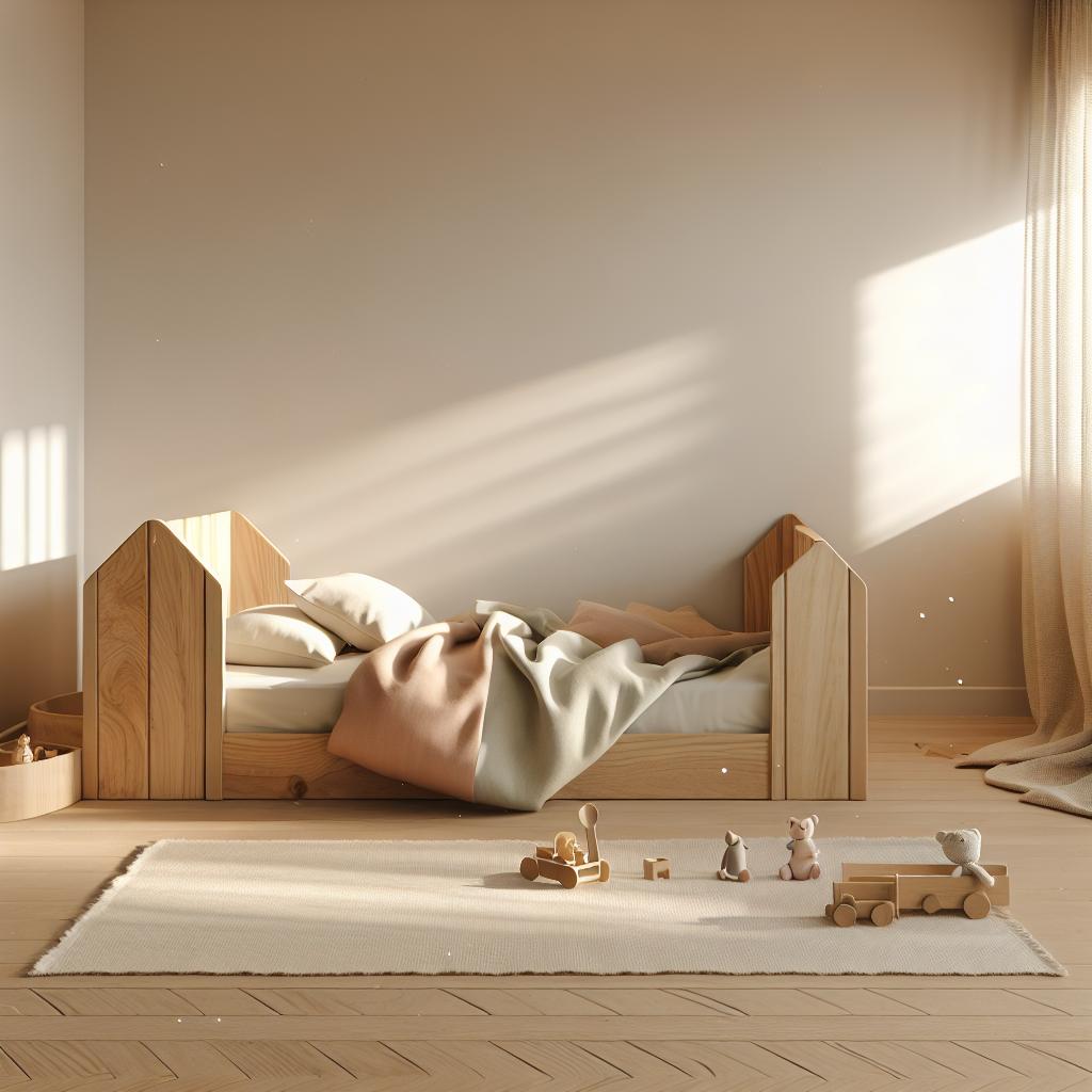 Transforme o Quarto: 10 Ideias de Cama Montessoriana para Crianças 1 cama-montessoriana
