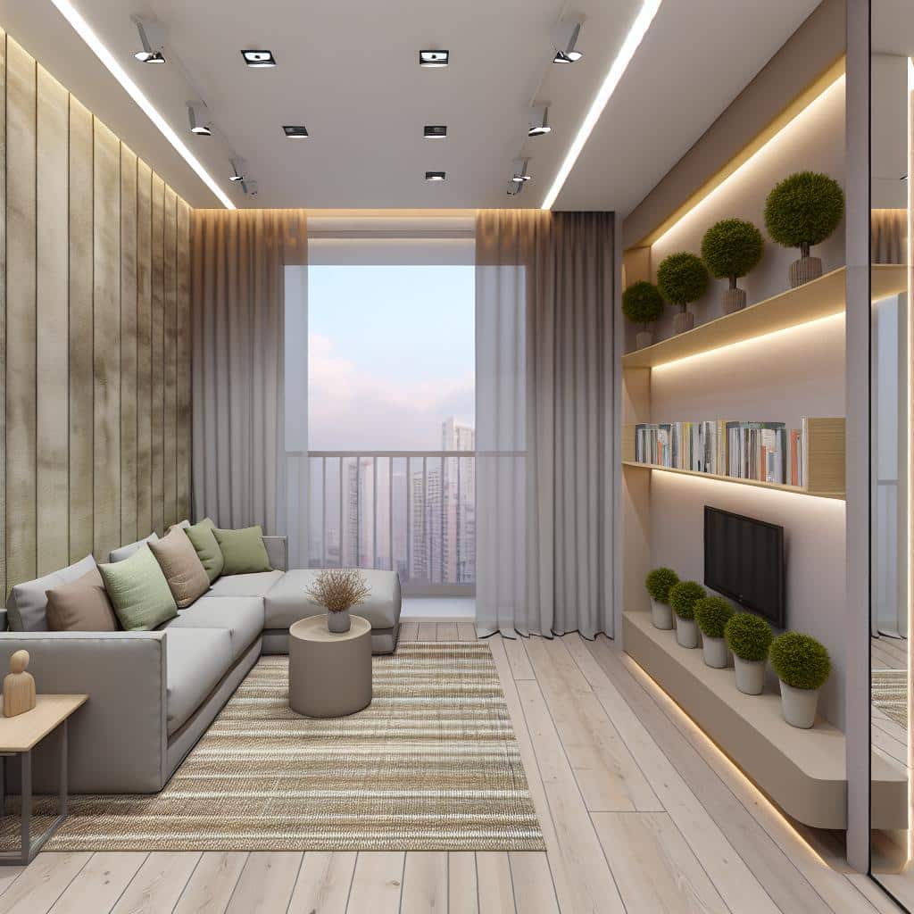 Transforme seu apartamento pequeno: 10 ideias para ganhar espaço e estilo 2 decoracao-de-apartamento-pequeno