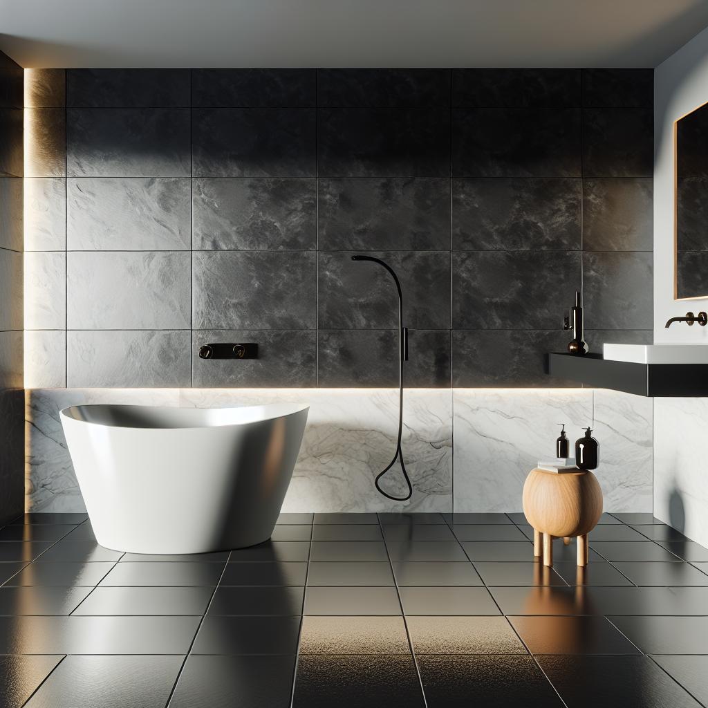 10 Inspirações para Usar Porcelanato Preto em Casa 1 porcelanato-preto