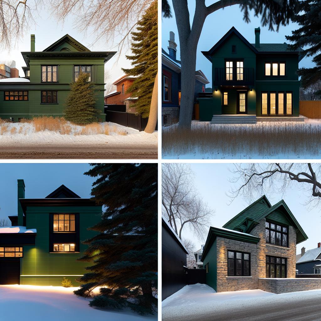 7 Inspirações para Casas Verdes Escuras com Acabamento Preto 2 7 Inspirações para Casas Verdes Escuras com Acabamento Preto