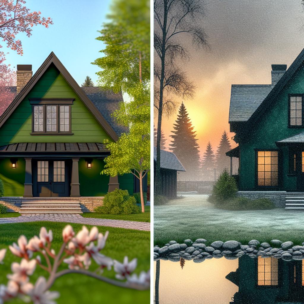 7 Inspirações para Casas Verdes Escuras com Acabamento Preto 3 7 Inspirações para Casas Verdes Escuras com Acabamento Preto