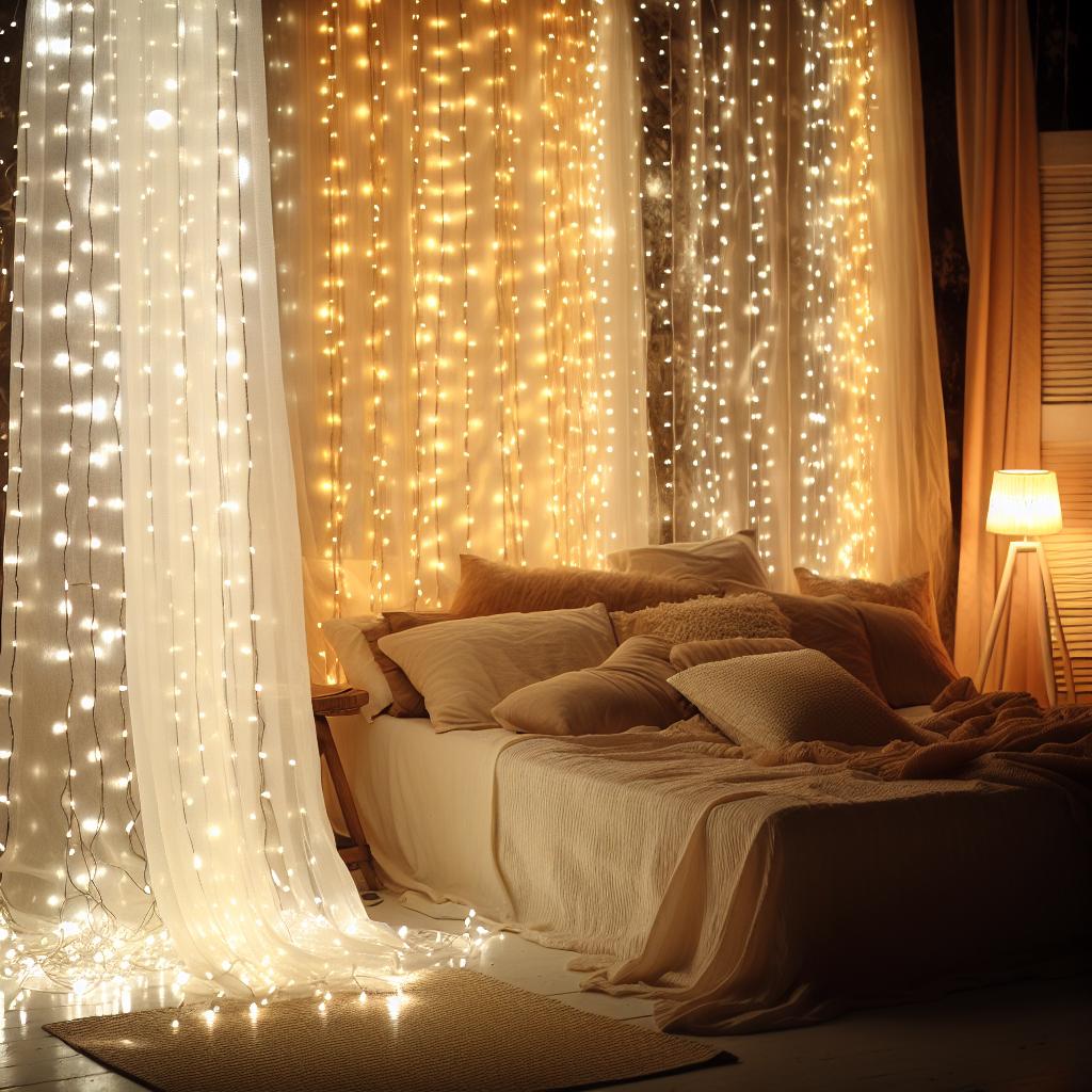 10 inspirações com cortina de LED para transformar qualquer ambiente 2 cortina-de-led