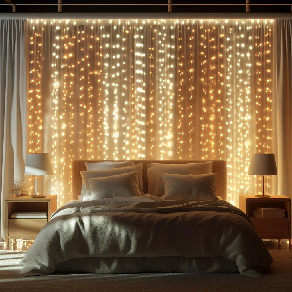 10 inspirações com cortina de LED para transformar qualquer ambiente 3 cortina-de-led