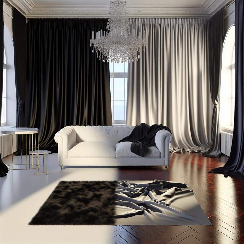 Transforme a sala com cortina preta: 10 ideias elegantes e fáceis 2 cortina-preta