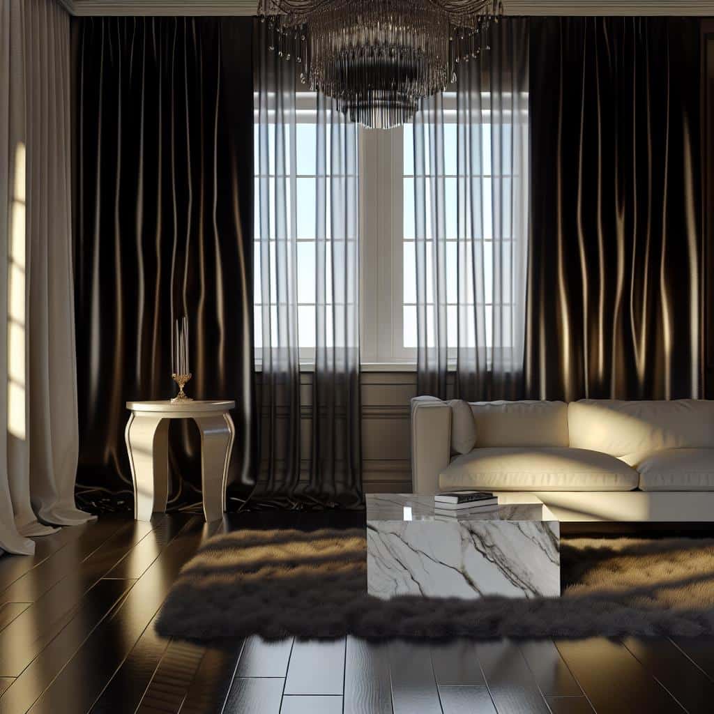 Transforme a sala com cortina preta: 10 ideias elegantes e fáceis 3 cortina-preta