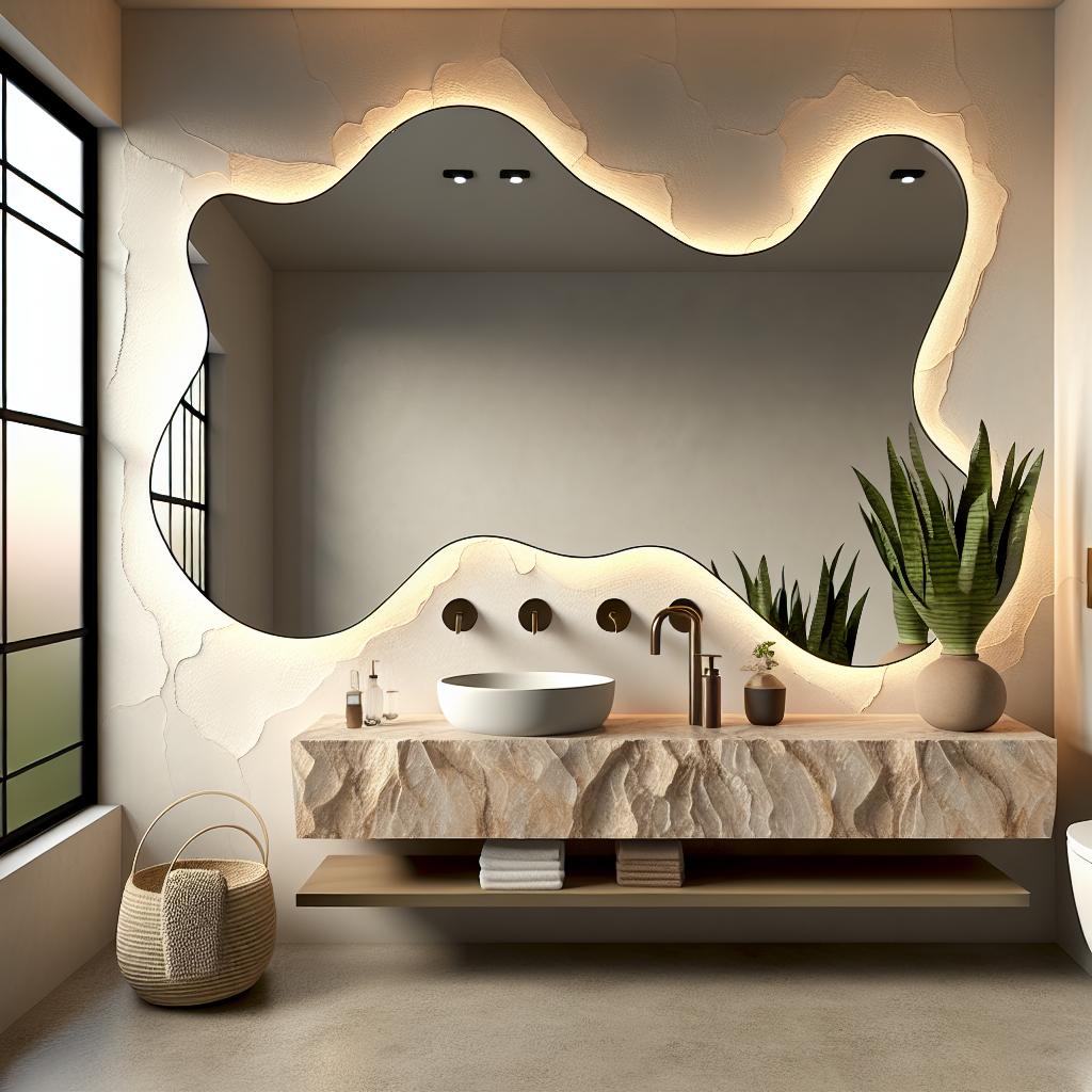 7 inovações em espelhos orgânicos que vão transformar sua decoração 2 espelhos-organicos