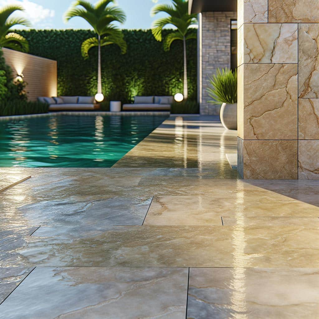 10 Pisos para Piscina que Transformam seu Espaço Externo 2 piso-para-piscina