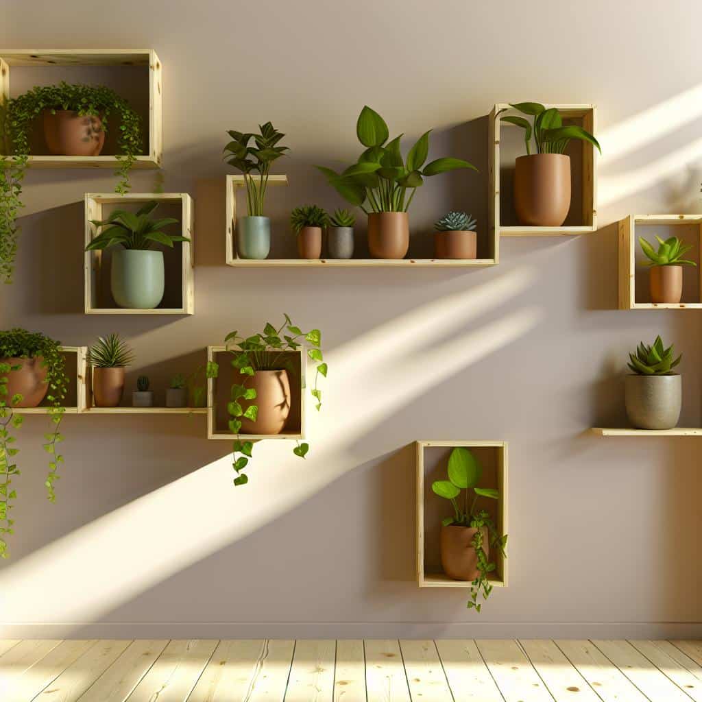 10 Inspirações de prateleiras para plantas que vão transformar sua decoração 3 prateleira-para-plantas