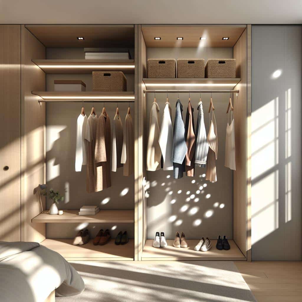 Transforme seu closet aberto com 10 ideias práticas e inspiradoras 1 closet-aberto