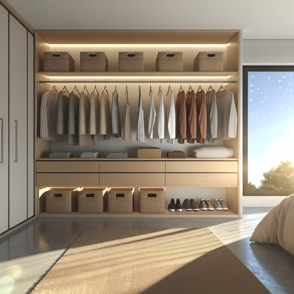 Transforme seu closet aberto com 10 ideias práticas e inspiradoras 2 closet-aberto