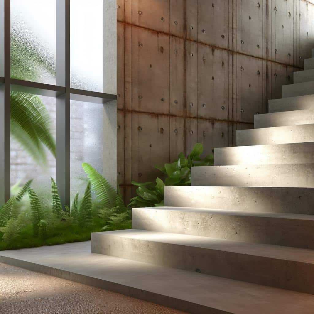 10 Inspirações para Escadas de Concreto que Transformam Ambientes 3 escada-de-concreto