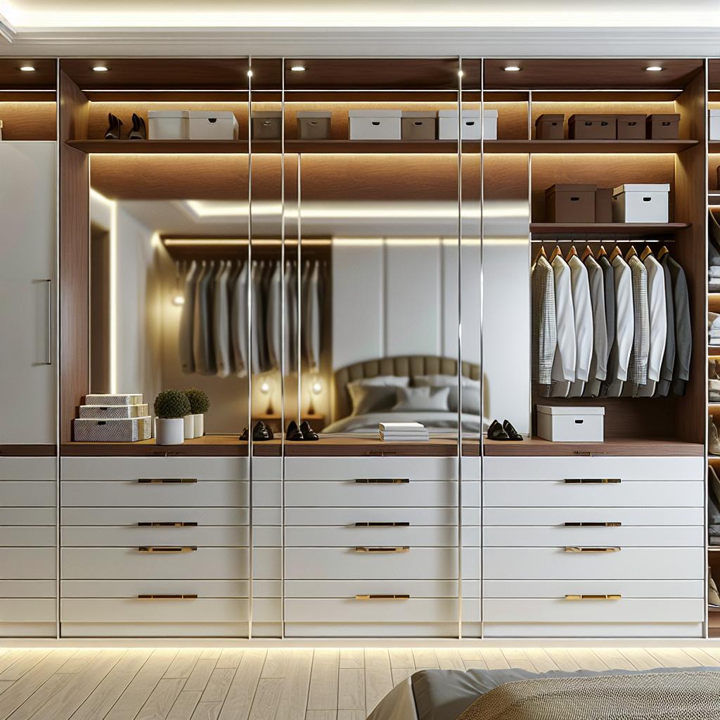 10 Inspirações de guarda-roupa planejado que maximizam cada centímetro 3 guarda-roupa-planejado