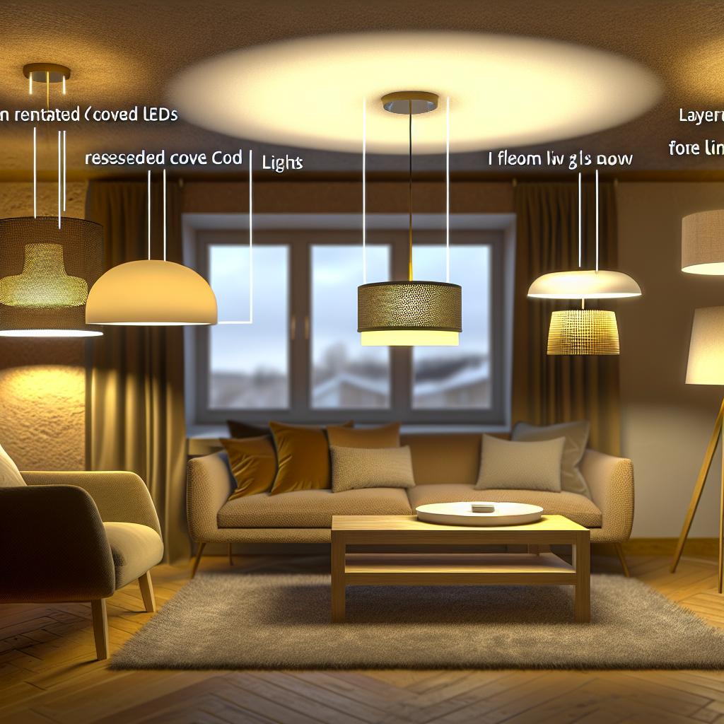 Transforme sua sala com 10 ideias de iluminação que mudam o ambiente 3 iluminacao-para-sala