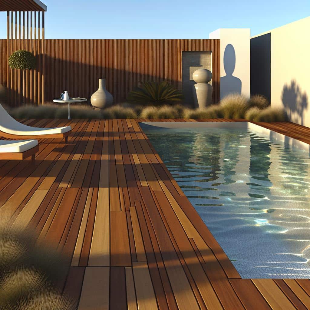 Descubra 10 ideias de piscina com deck que renovam seu quintal 2 piscina-com-deck