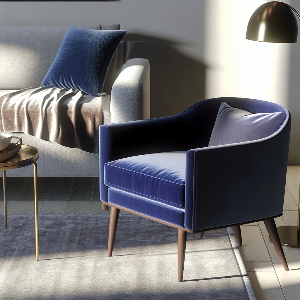 10 ideias para transformar sua sala com poltrona azul 3 poltrona-azul